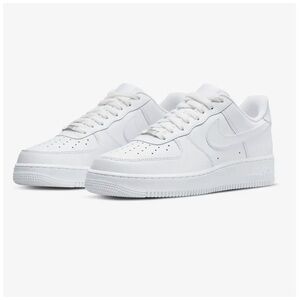All white Nike Air Force 1s. Worn only once. Size 11.5 men